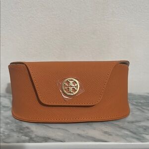 NWOT Tory Burch Burnt Orange Sunglasses Case with Gold Logo